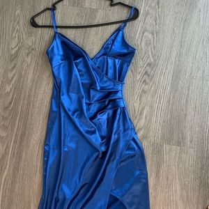 Royal blue long dress